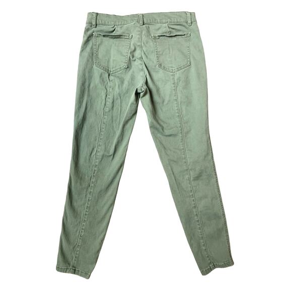 New York & Company Soho Army Green Low Waist Skinny Denim Jeans Women's 6 - Picture 2 of 10